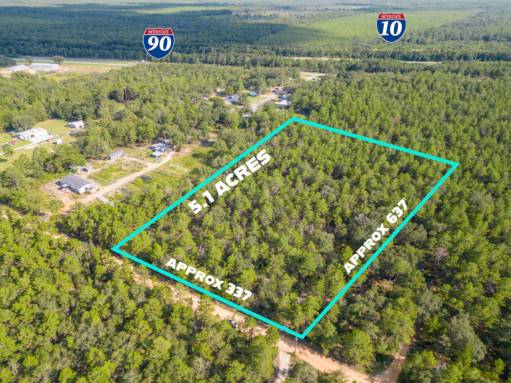 5-acres Carol Lane DeFuniak Springs, FL 32433 - Photo 1 of 10
