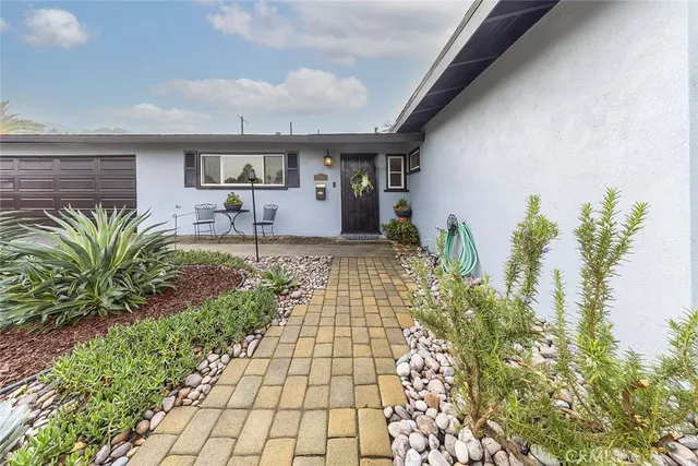 a view of a house with a patio