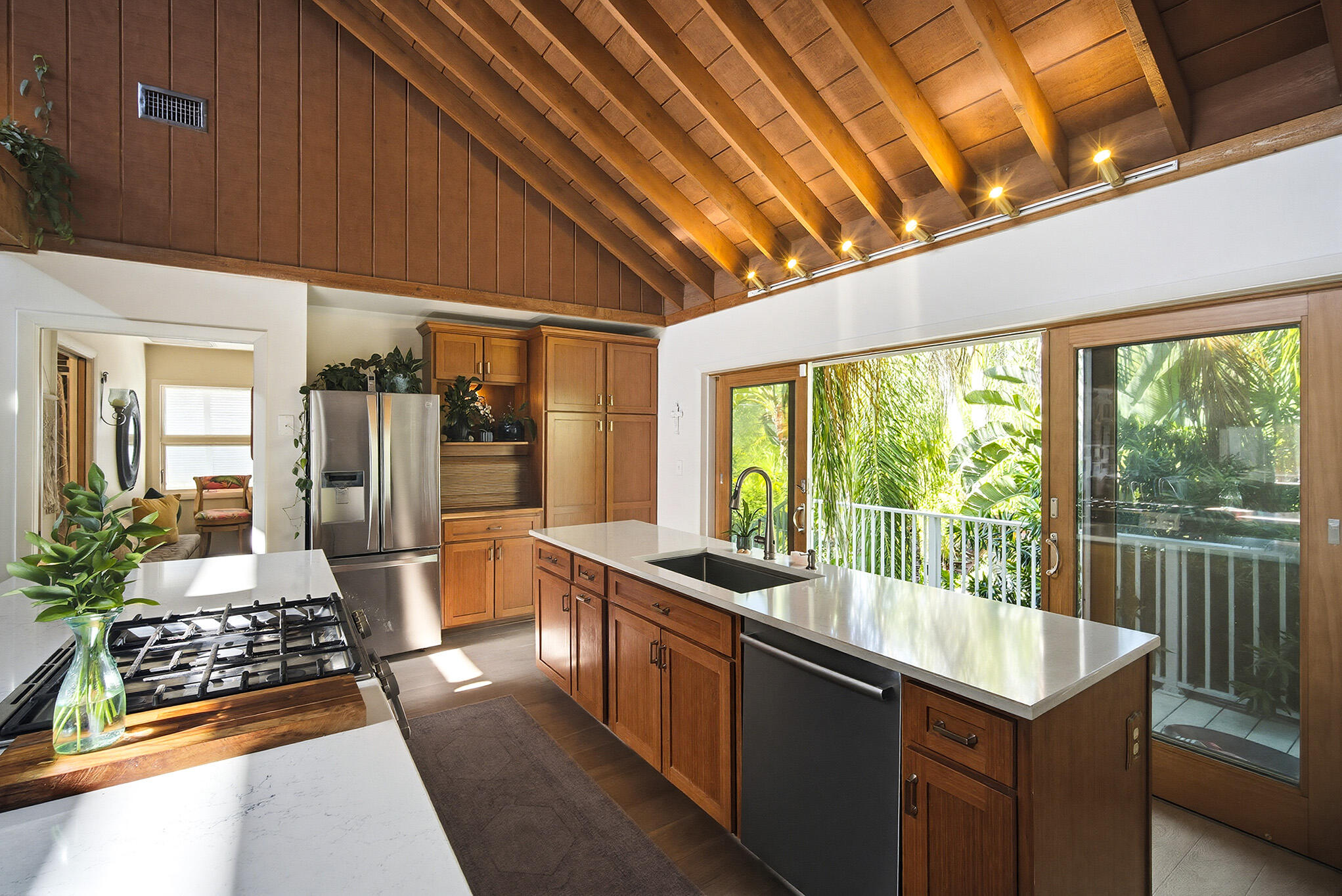 16640 Cypress Road Sugarloaf, FL 33042 - Photo 31 of 86 a kitchen with a large window and stainless steel appliances