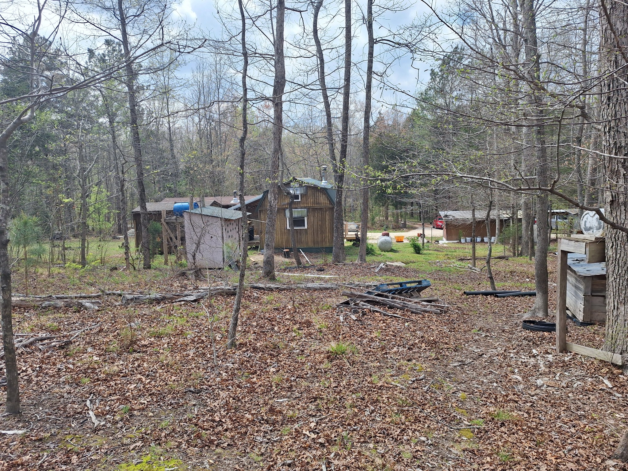 1622 Hill Chapel Road Big Sandy, TN 38221 - Photo 7 of 14 a backyard of a house with lots of green space