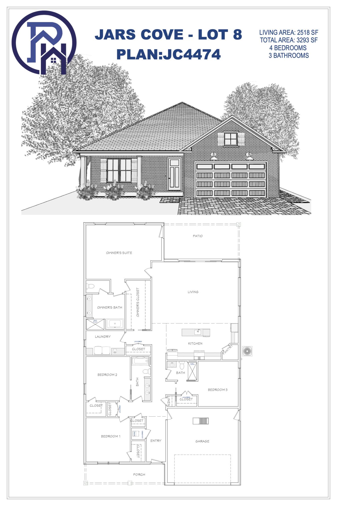 767 Walton Way Miramar Beach, FL 32550 - Photo 37 of 37 JC4474(2448sffloor plan