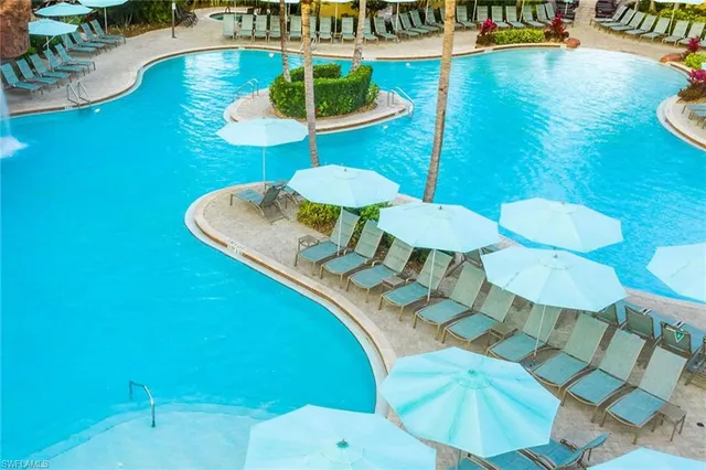 a view of an outdoor space a patio and swimming pool