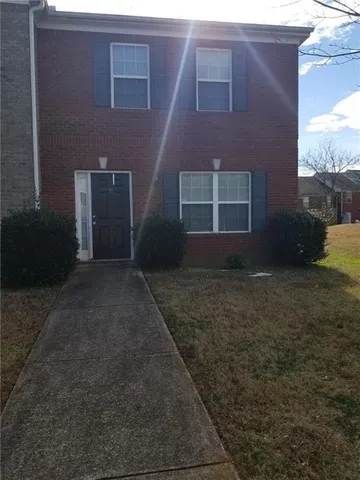 a backyard of a house
