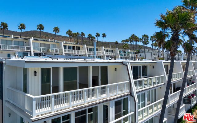 a view of a building with a window