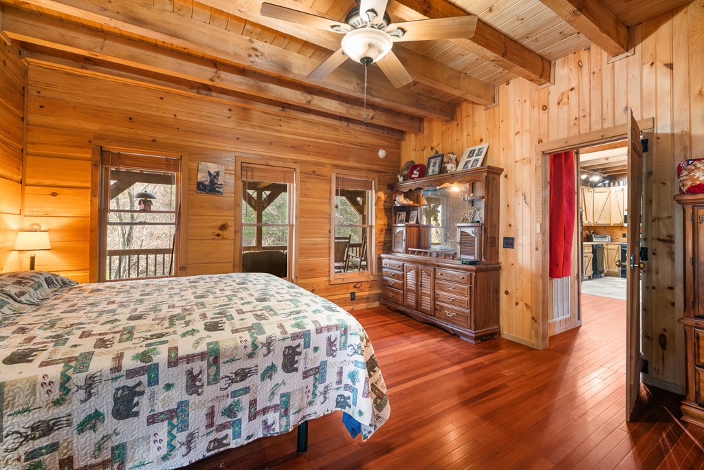 336 Old Skeenah Gap Road Suches, GA 30572 - Photo 65 of 81 a bedroom with a bed and a dresser