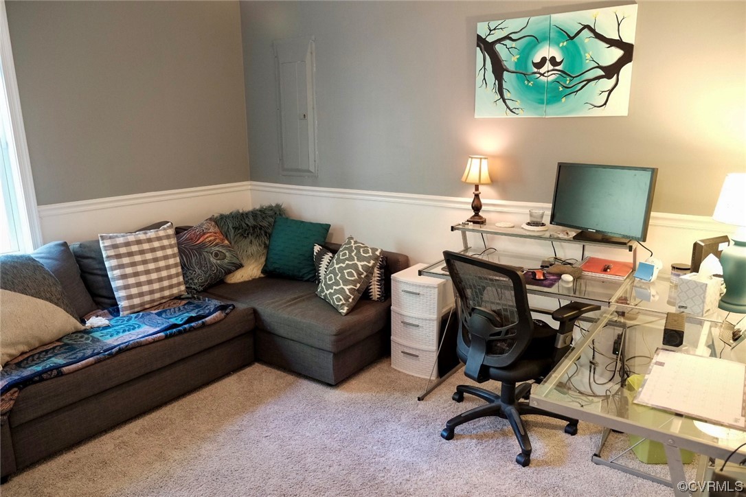 Undisclosed Address Aylett, VA 23009 - Photo 14 of 36 a view of a workspace with a couch and a workspace