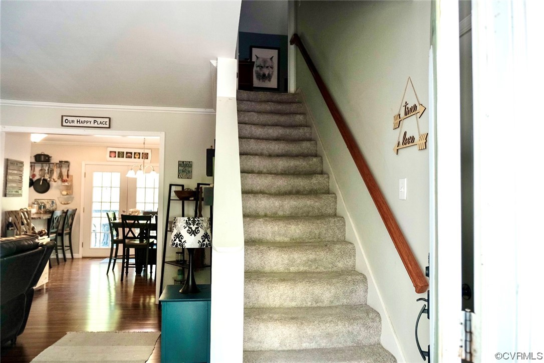Undisclosed Address Aylett, VA 23009 - Photo 25 of 36 a view of entryway and hall with wooden floor