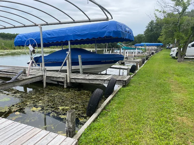 a view of a backyard with a patio and a garden