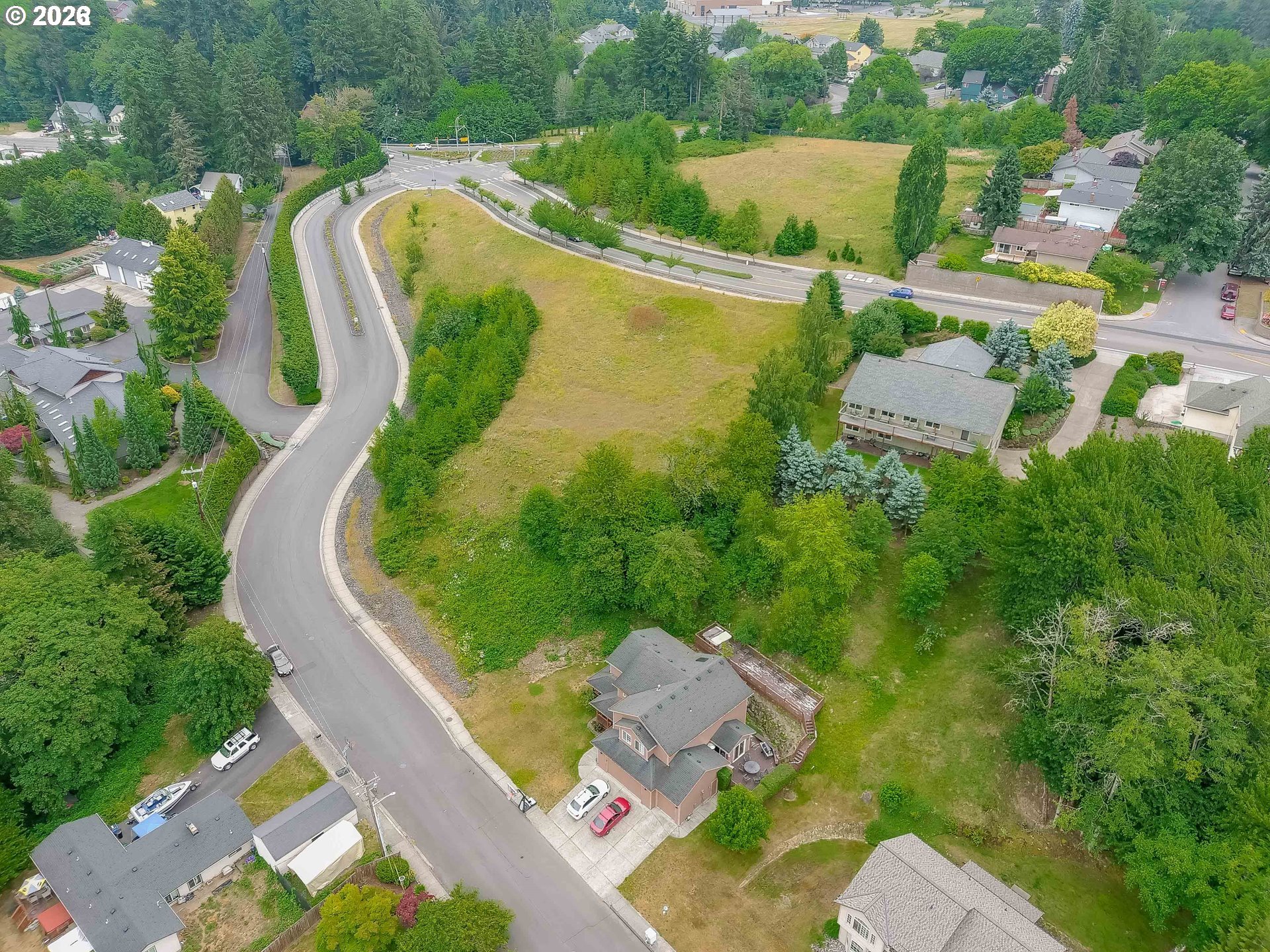 317 Northeast Bassel Road Vancouver, WA 98685 - Photo 21 of 21 an aerial view of a house with a swimming pool patio and outdoor seating