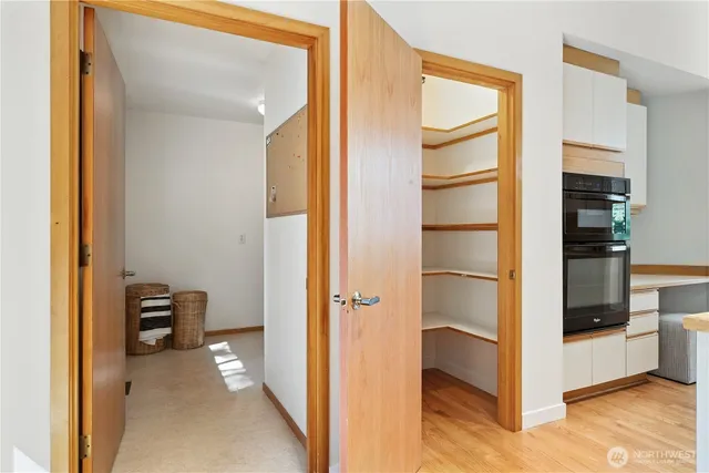 a view of closet area