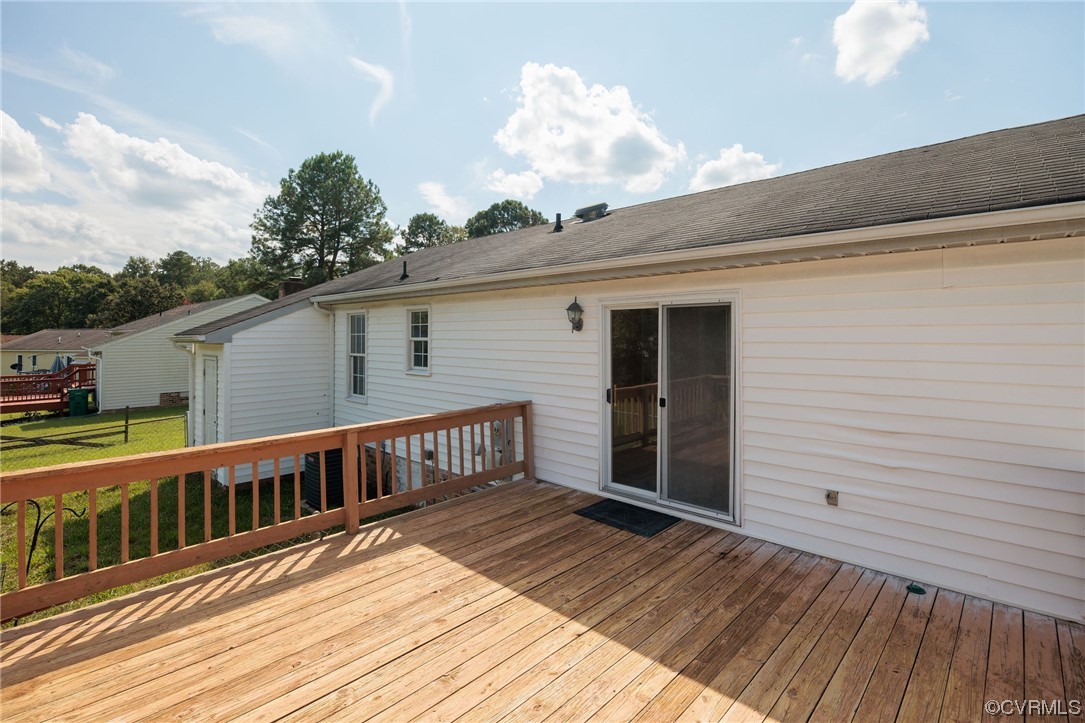 4841 Wilconna Road Chesterfield, VA 23832 - Photo 30 of 34 a view of a house with a deck