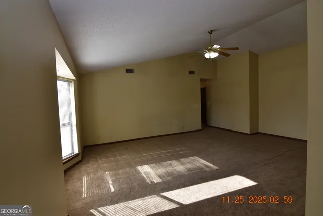 a view of a livingroom with a chandelier