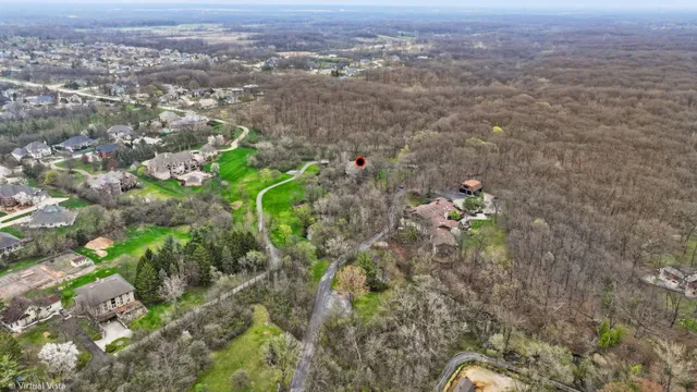 a bird view of a garden