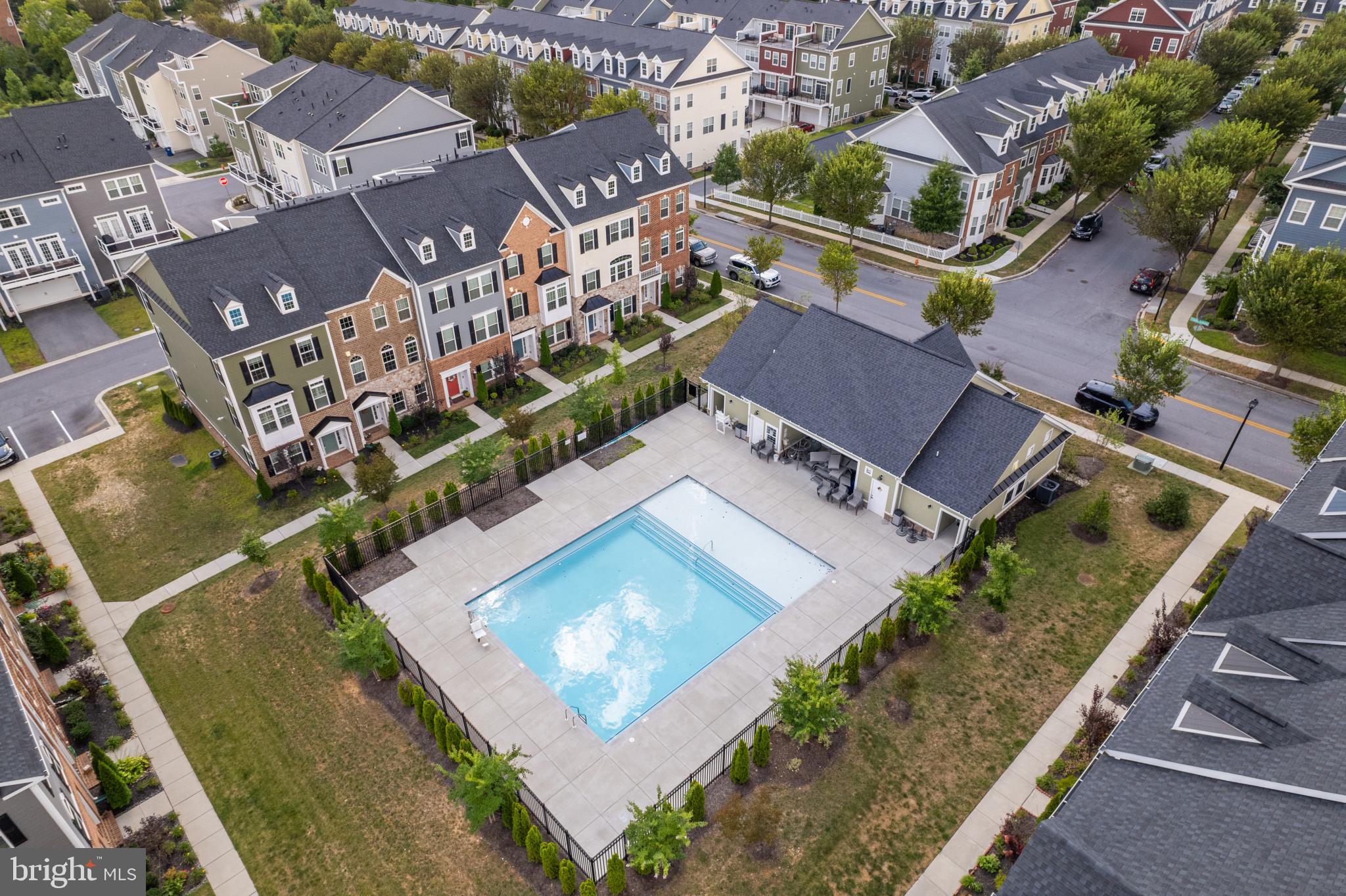 6126 Edward Hill Road Ellicott City, MD 21043 - Photo 59 of 64 Aerial - Second Pool & clubhouse