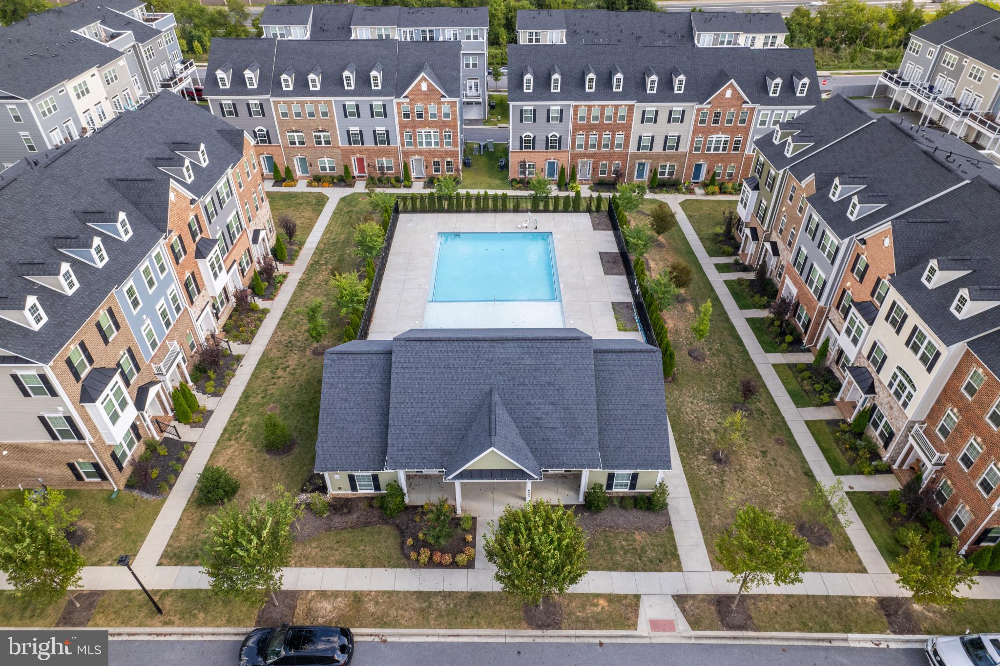 6126 Edward Hill Road Ellicott City, MD 21043 - Photo 60 of 64 Aerial - Main Pool & Clubhouse