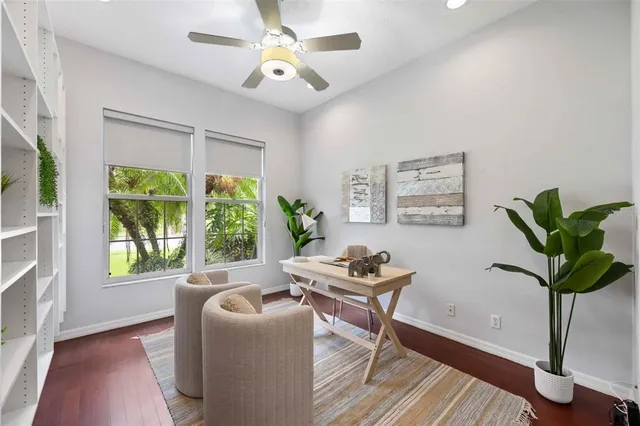 a view of a house with a garden