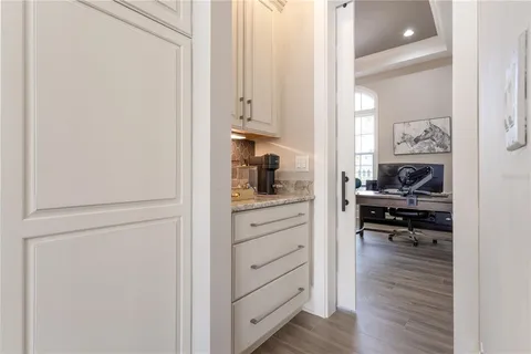 a view of a walk in closet