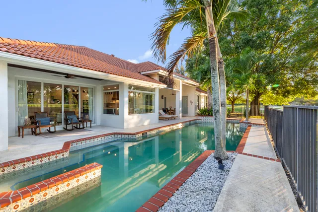 a view of a city with swimming pool