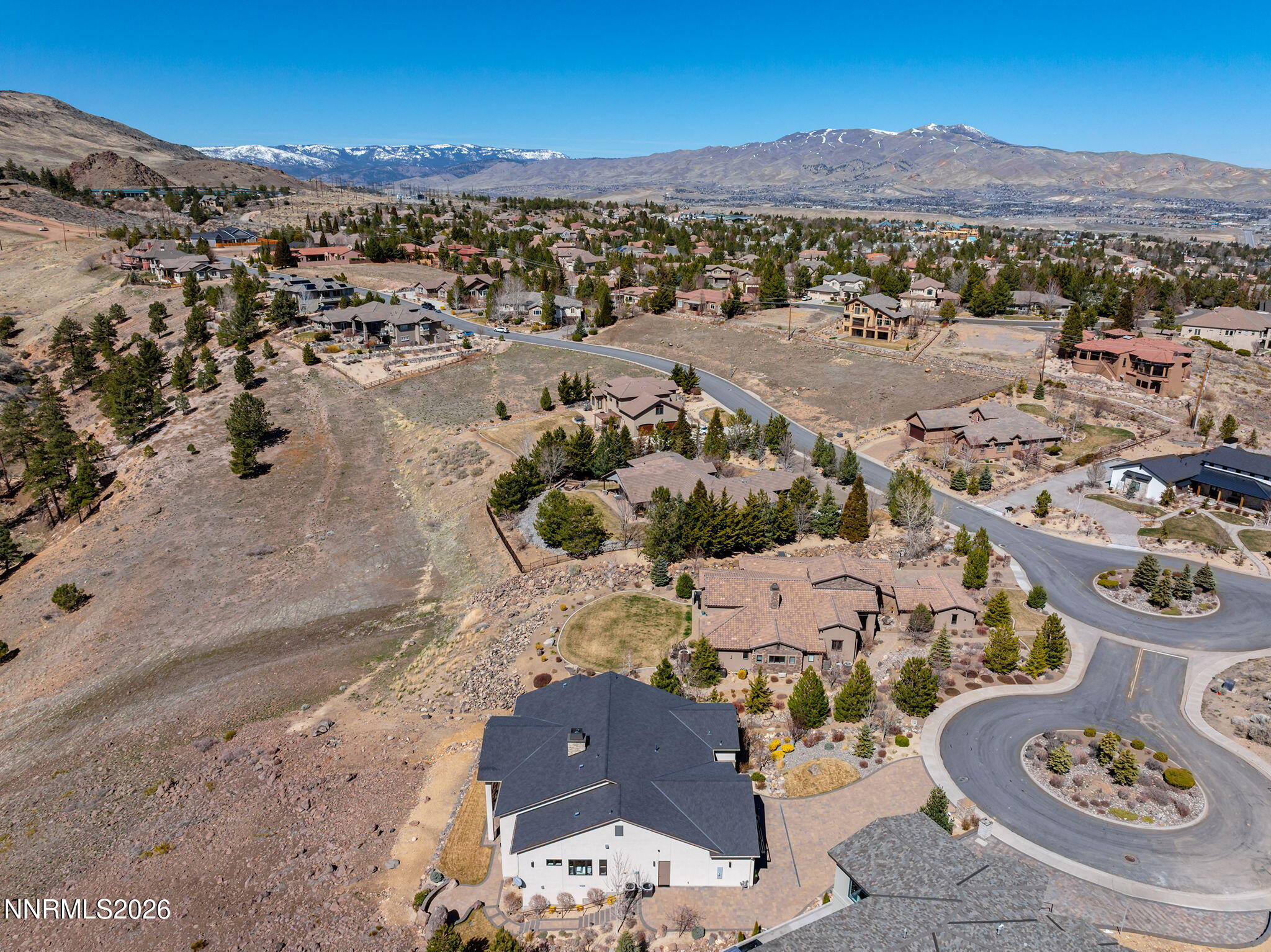 4856 Sierra Pine Court Reno, NV 89519 - Photo 63 of 71 an aerial view of residential house with outdoor space