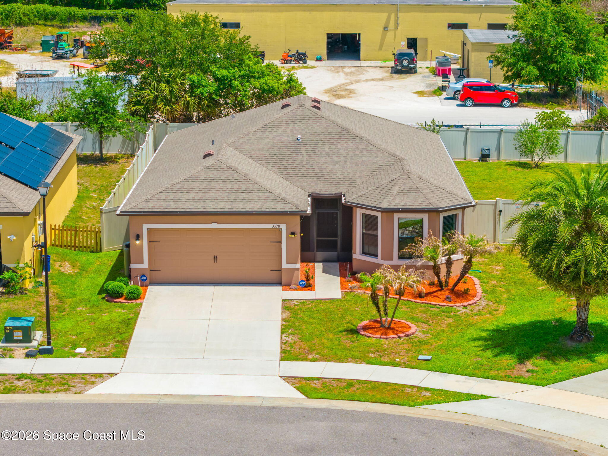 3518 Loggerhead Lane Mims, FL 32754 - Photo 16 of 35 25-Aerial-Front-of-Home