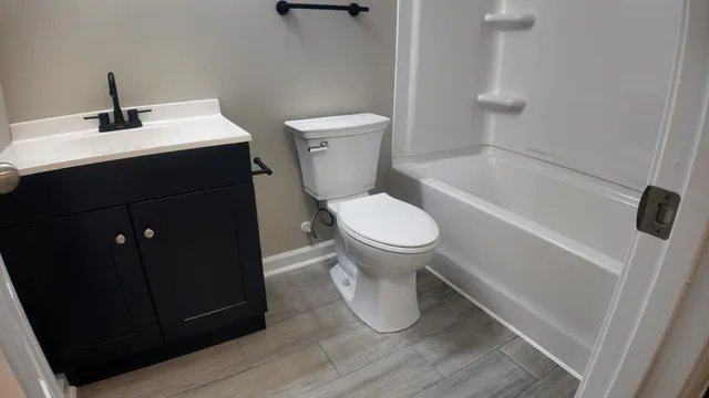 a bathroom with a sink and a toilet