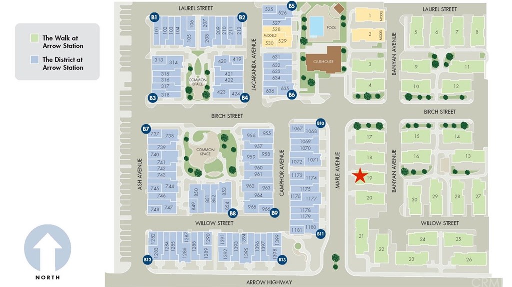 8865 Maple Avenue Montclair, CA 91763 - Photo 26 of 26 Community Layout. Property is on Lot 19.