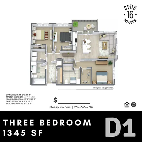 $2,795 | 6450 West Spur Road, Unit 202W, Mequon, WI 53092