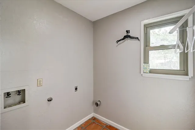 a view of a livingroom with a window