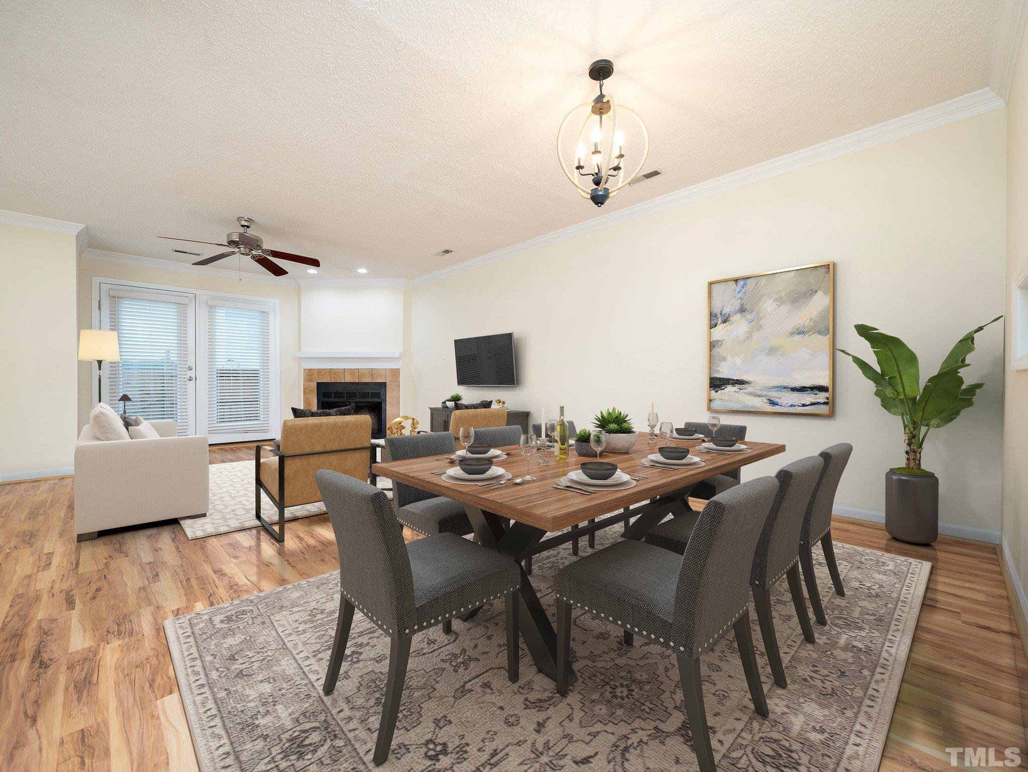 5632 Bridgetowne Way Raleigh, NC 27609 - Photo 8 of 26 a view of a dining room with furniture