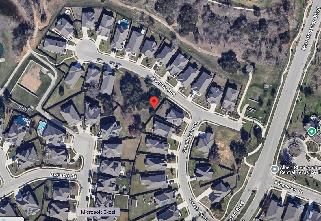 Aerial view of property's location