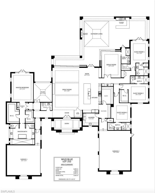 18300 Blue Eye Loop Fort Myers, FL 33913 - Photo 49 of 49 a picture of floor plan