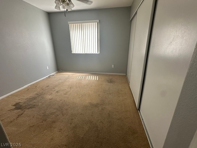686 Skyline Road Henderson, NV 89002 - Photo 8 of 13 Sliding closet doors and simple window openings define this versatile bedroom space.