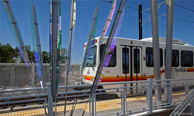 a view of a building with a street