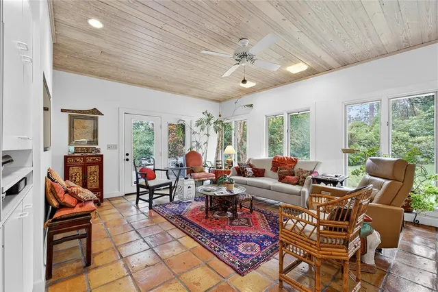 a very nice looking room with a large window