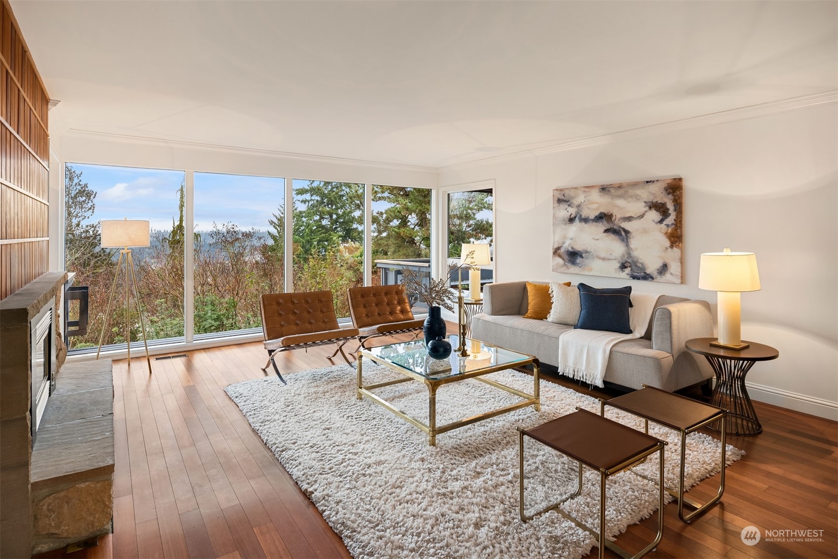 9335 Mercerwood Drive Mercer Island, WA 98040 - Photo 1 of 31 a living room with furniture and a large window