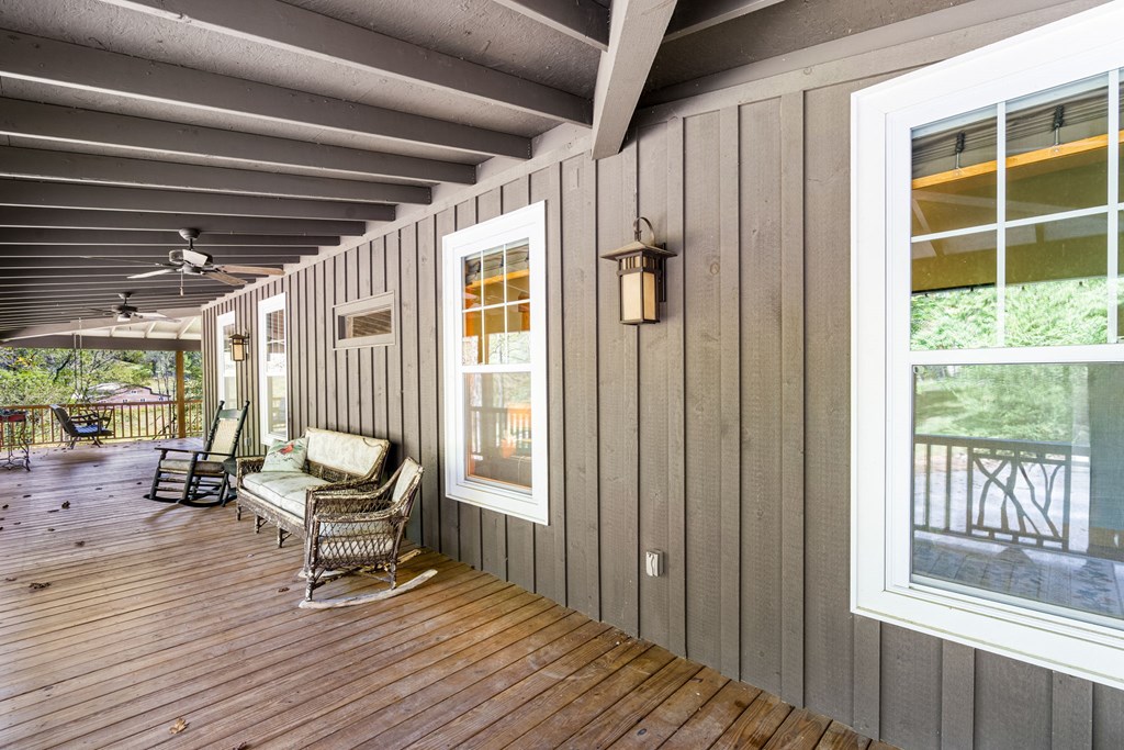 220 Haven Lane Murphy, NC 28906 - Photo 20 of 67 a view of outdoor space with wooden floor and furniture