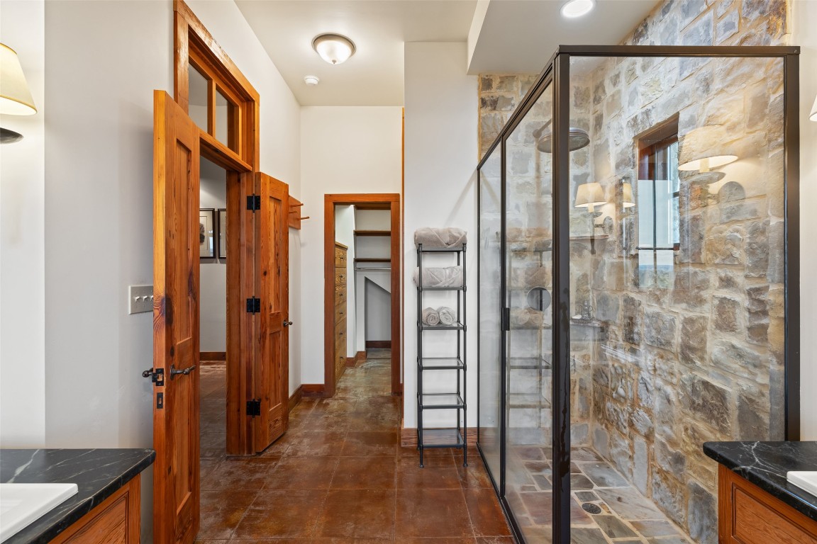 3503 Althaus-Davis Road Fredericksburg, TX 78624 - Photo 21 of 40 a view of a hallway with a door and entryway
