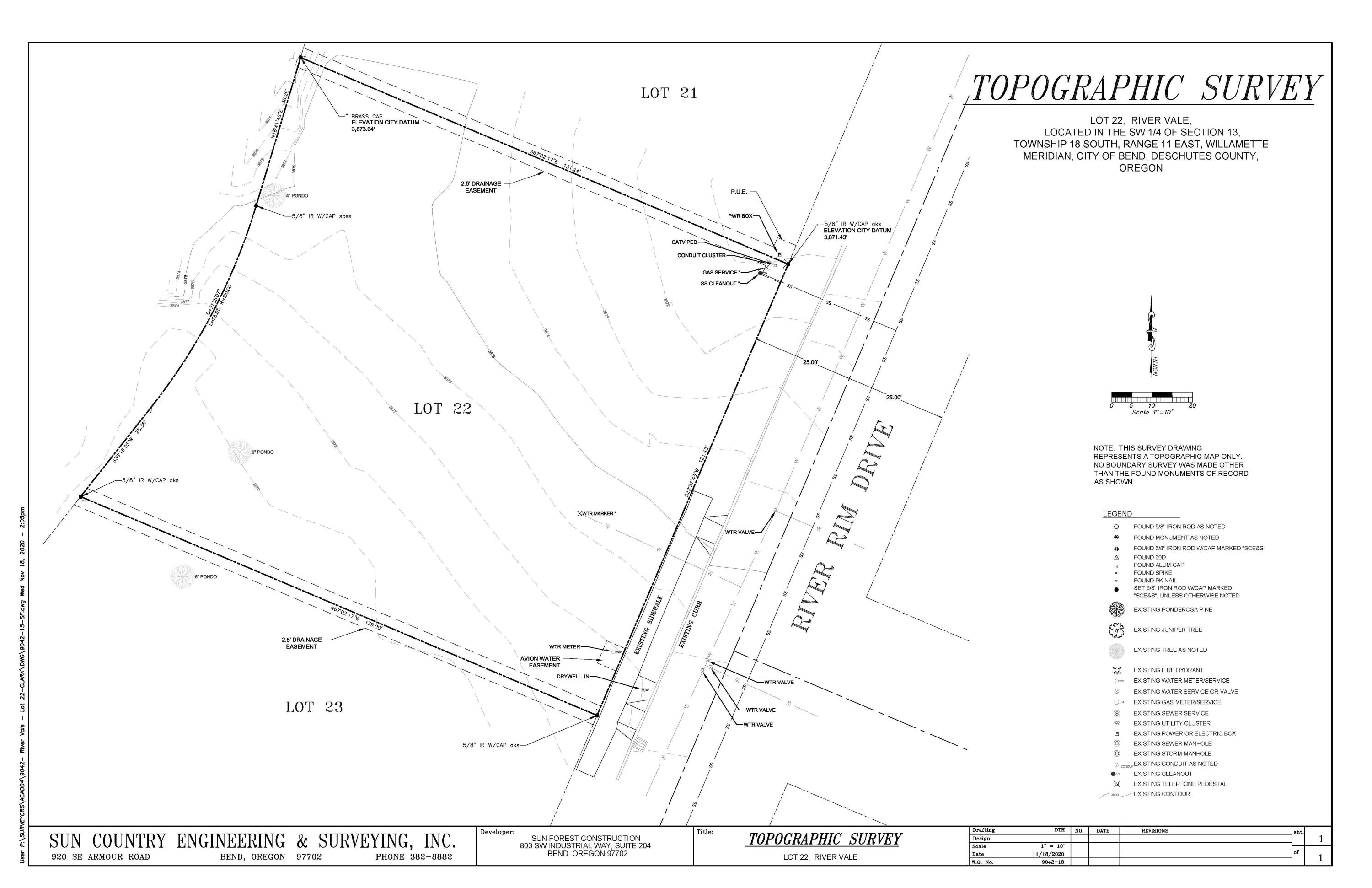 60851 River Rim Drive Bend, OR 97702 - Photo 32 of 32 Topographic Survey