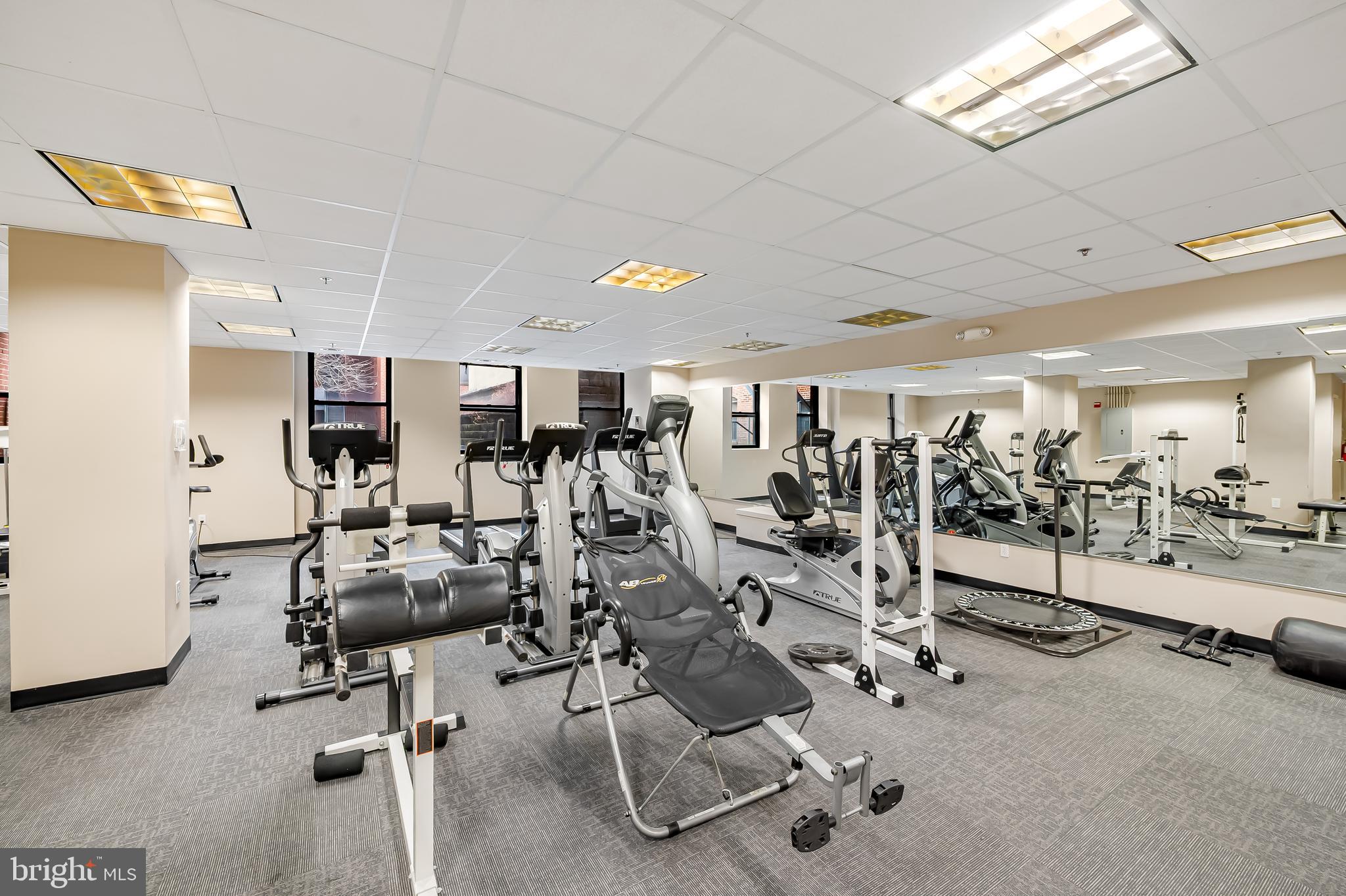 1211 Light Street, Unit 103 Baltimore, MD 21230 - Photo 25 of 31 a view of a room with gym equipment