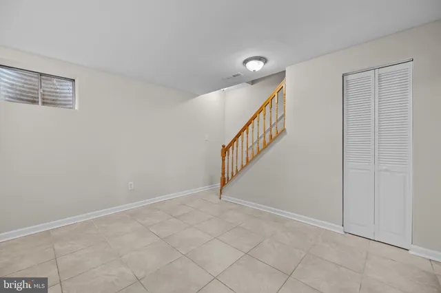 a view of an entryway with stairs