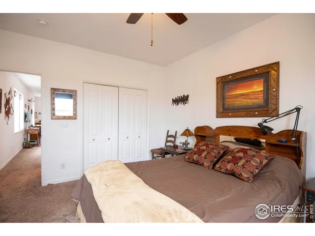 a bed room with a bed