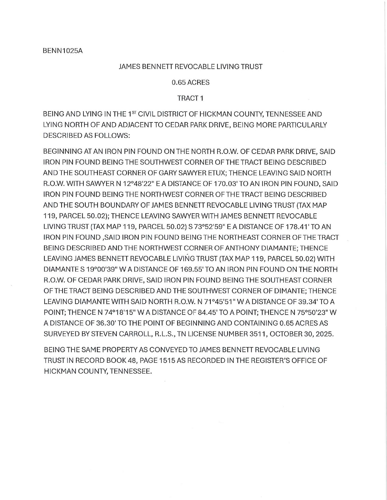 0 Cedar Park Road Centerville, TN 37033 - Photo 6 of 6 unknown