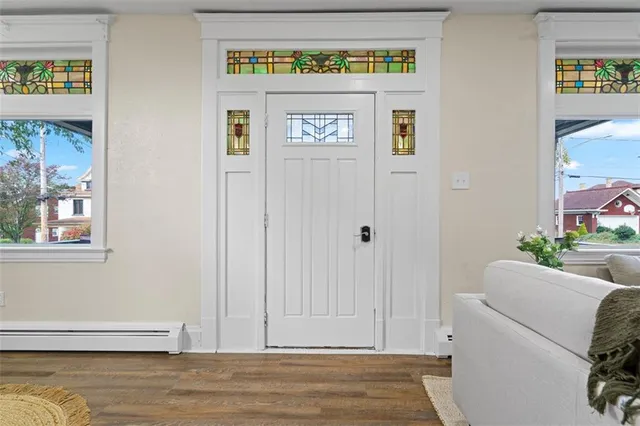 a view of livingroom with furniture and window