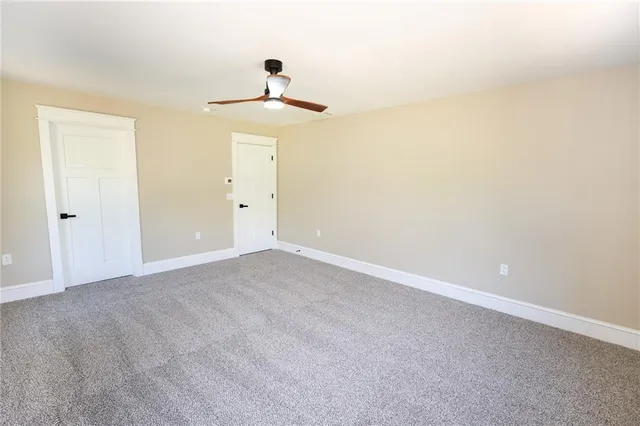 a view of an empty room