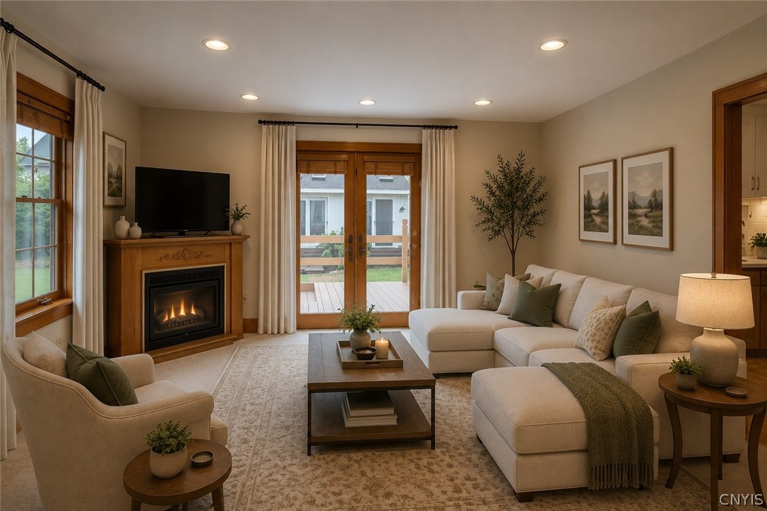 216 Hampton Road Syracuse, NY 13203 - Photo 20 of 40 AI Virtually Staged Family Room Example