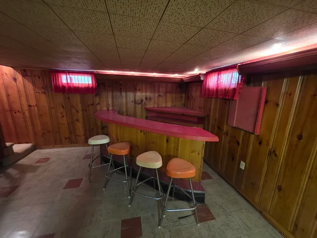 a view of a chairs in patio