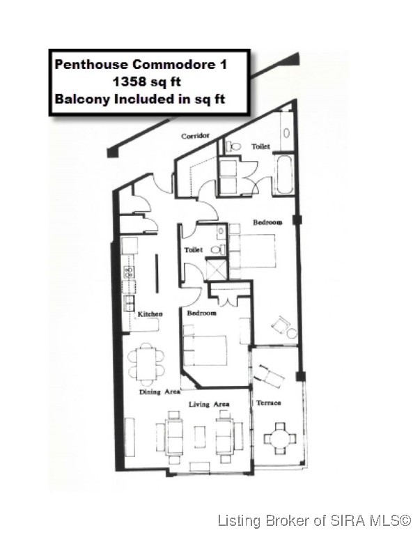 1 Riverpointe Plaza, Unit 1105 Jeffersonville, IN 47130 - Photo 44 of 44 Floor Plan