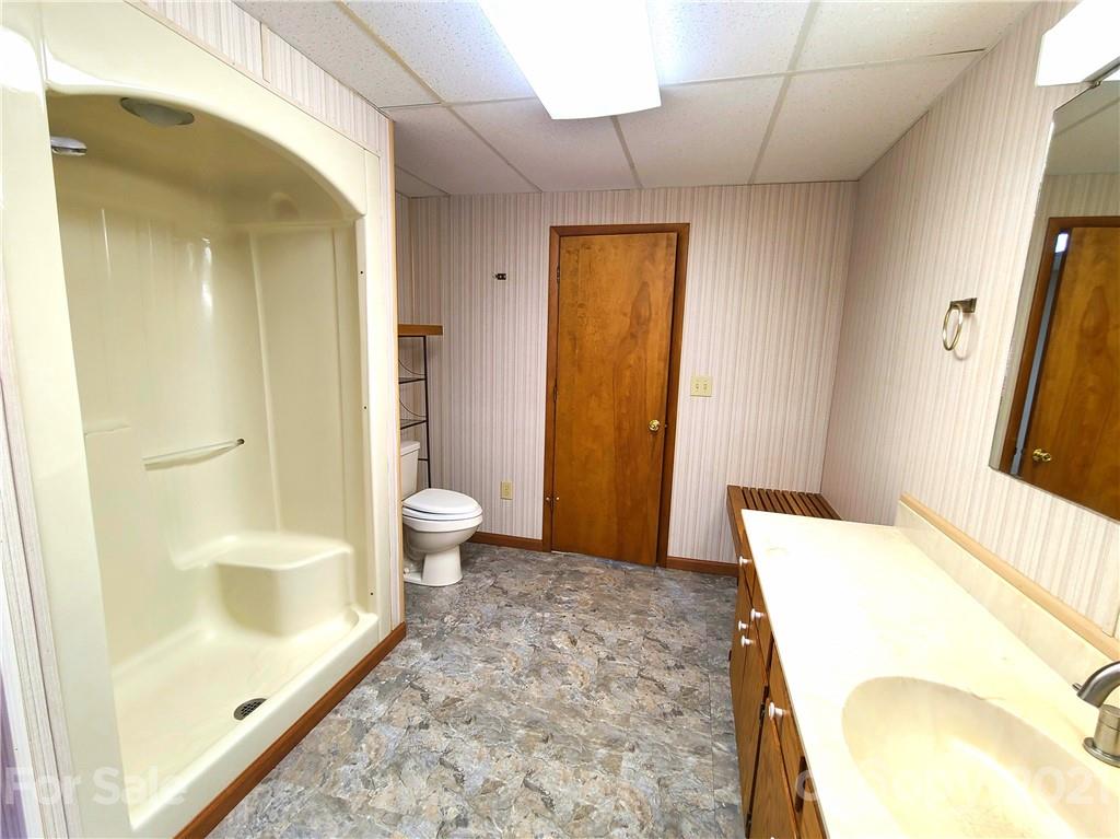 250 Tanner Street Rutherfordton, NC 28139 - Photo 42 of 48 a bathroom with a sink a toilet and shower