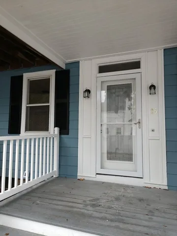 a view of a entrance door of the house