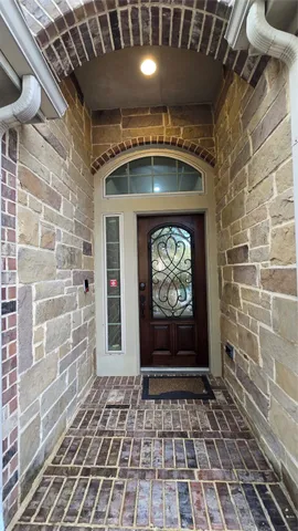 a view of an entryway door